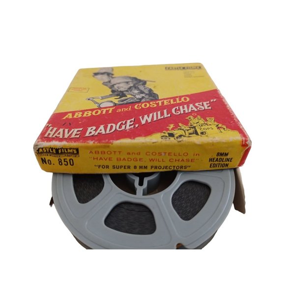 Vtg 60's Abbott and Costello Have Badge Will Chase Castle Films #850 8mm Film - Picture 4 of 6